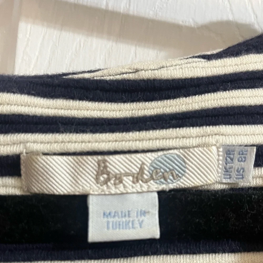 Gorgeous, Navy and white fit and flair dress - Picture 4 of 4